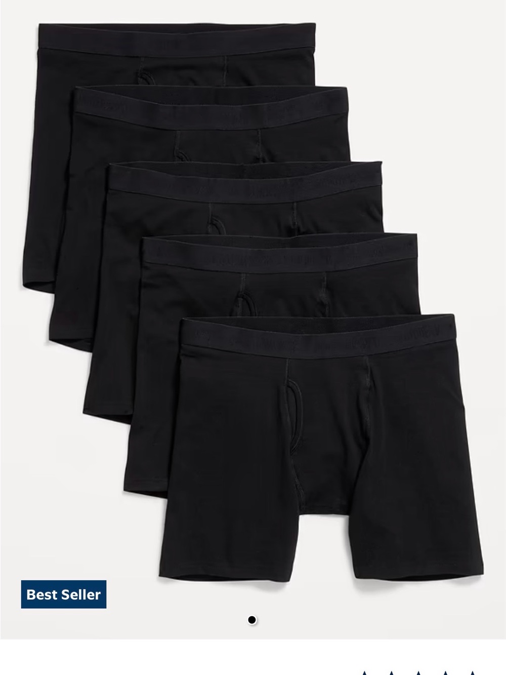 Old Navy 5-Pack Soft-Washed Boxer Briefs -- 6.25-inch inseam